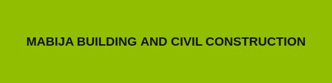 Mabija Building & Civil Construction logo